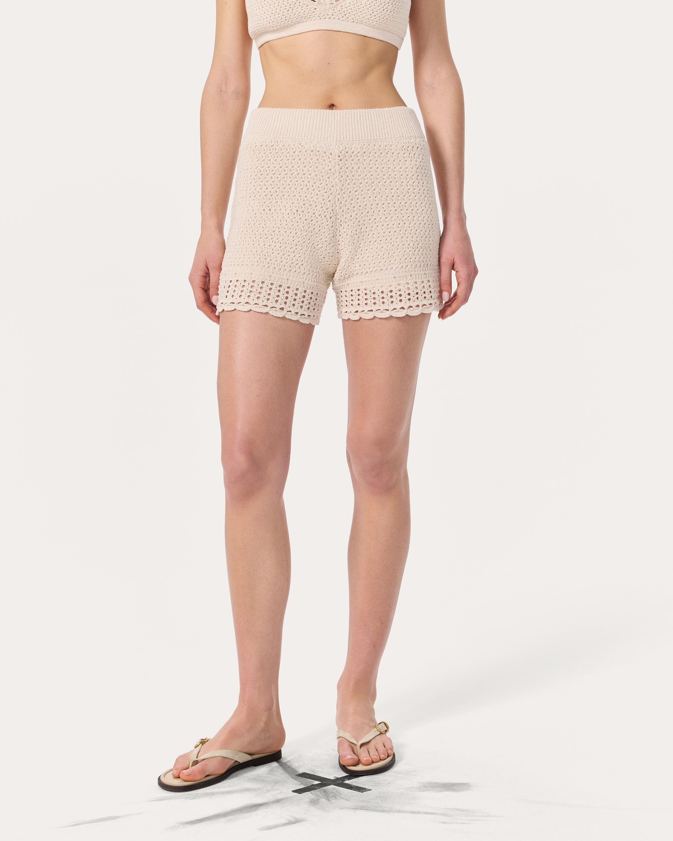 Khloe Open-Knit Shorts - 3
