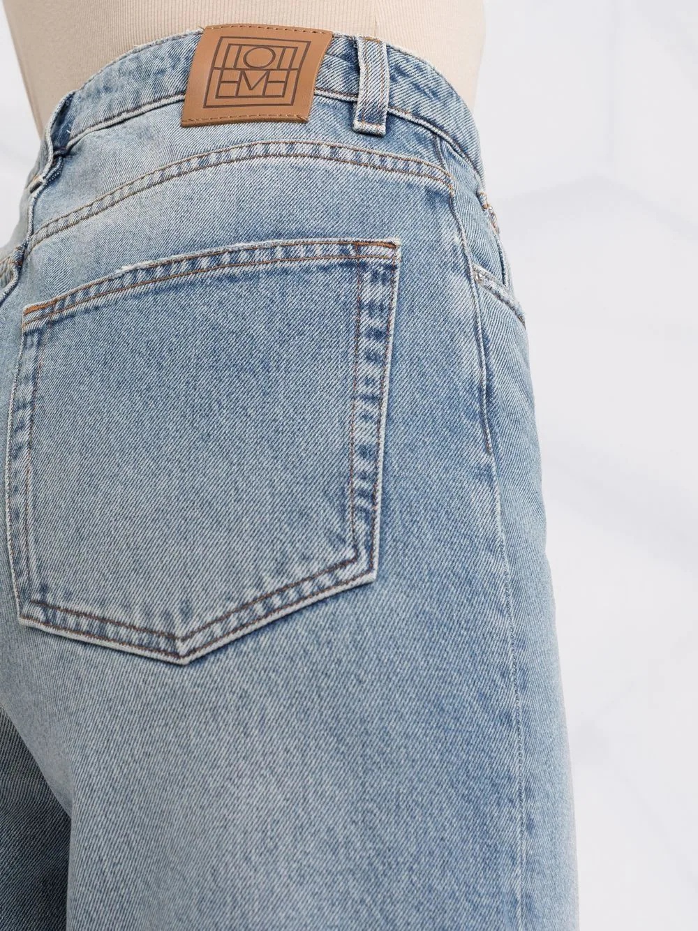 wide-leg organic jeans - 5