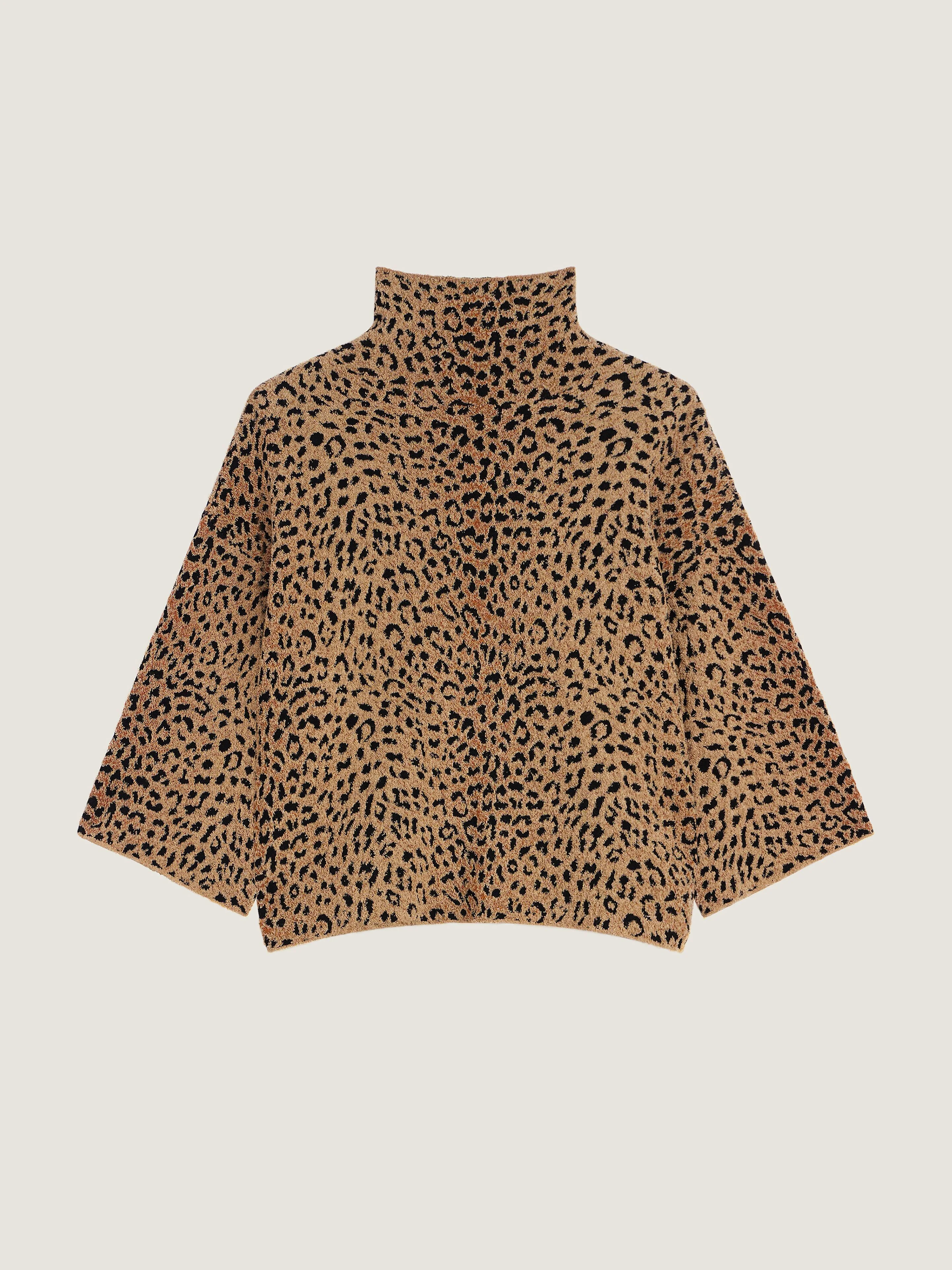 TOP IN LEOPARD JACQUARD - 1