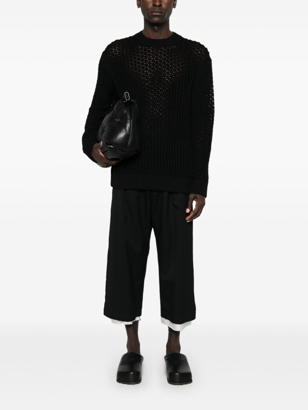 open-knit sweater - 2