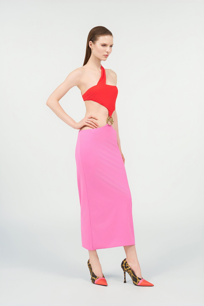 Long Asymmetric Dress with Jewel Detail 3