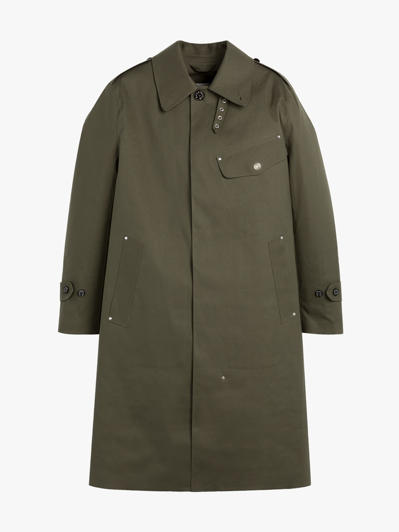 GILSTON GRAPE LEAF X BLACK BONDED COTTON COAT 1