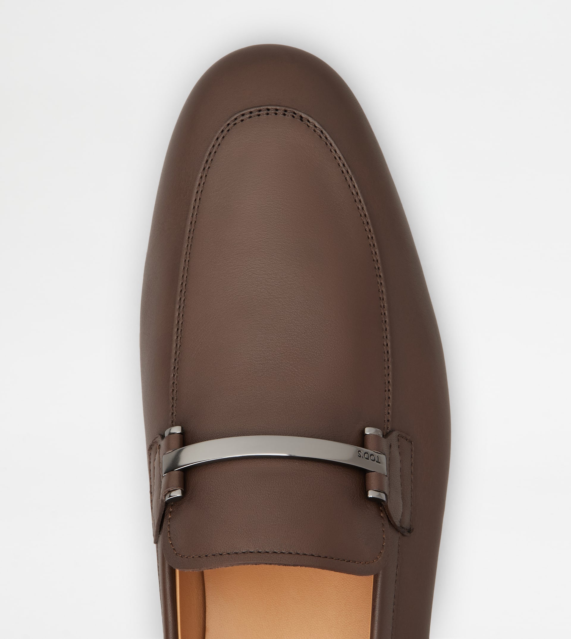 LOAFERS IN LEATHER - BROWN - 5