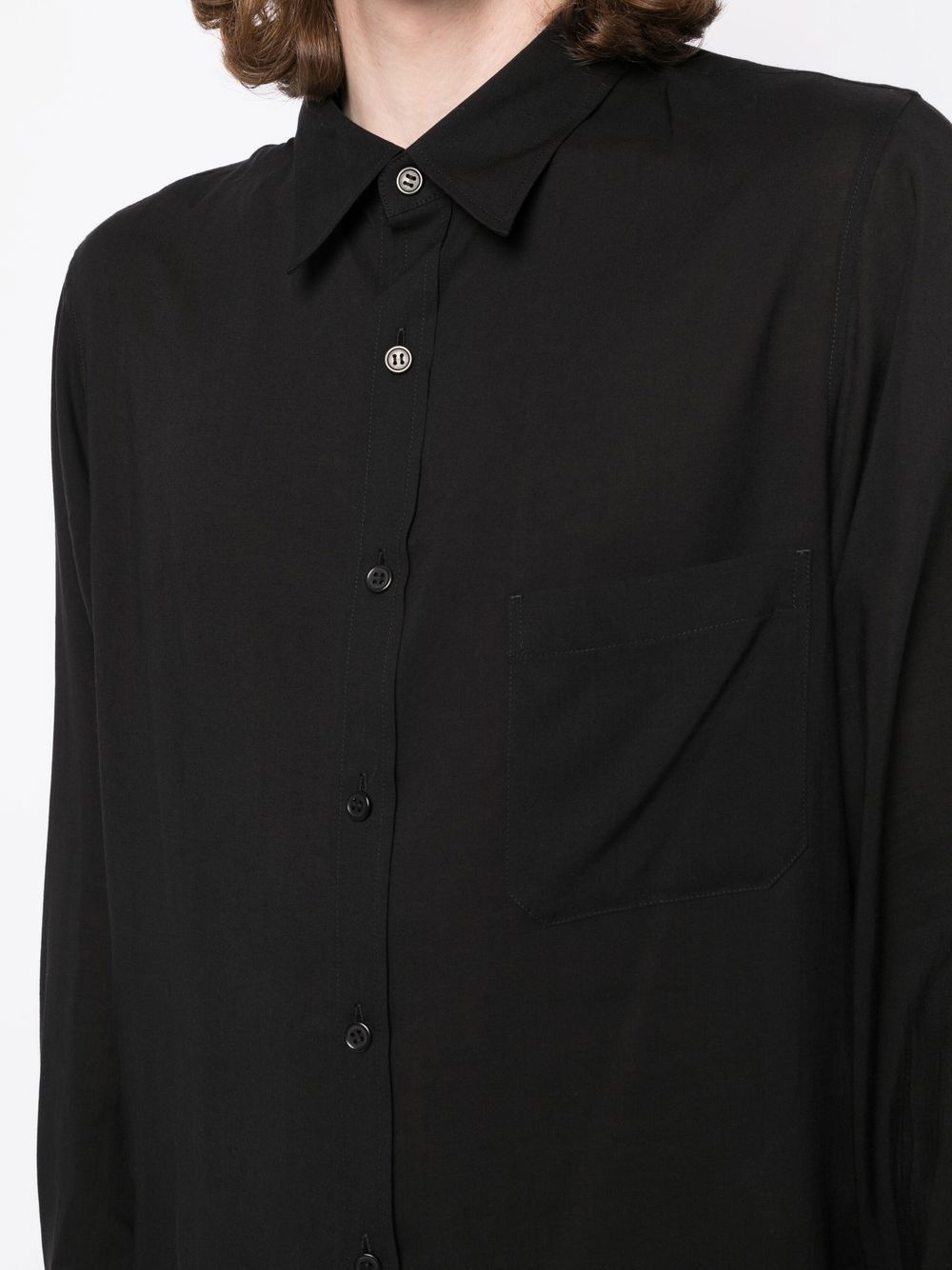 chest-pocket long-sleeve shirt - 5