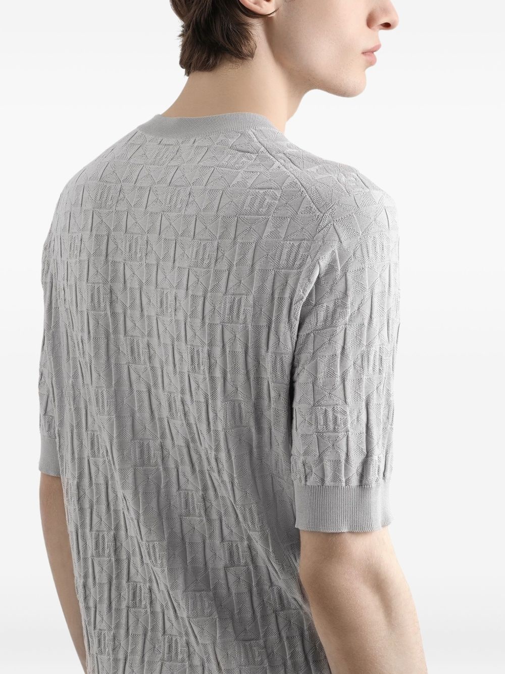 textured-knit short-sleeve top - 5