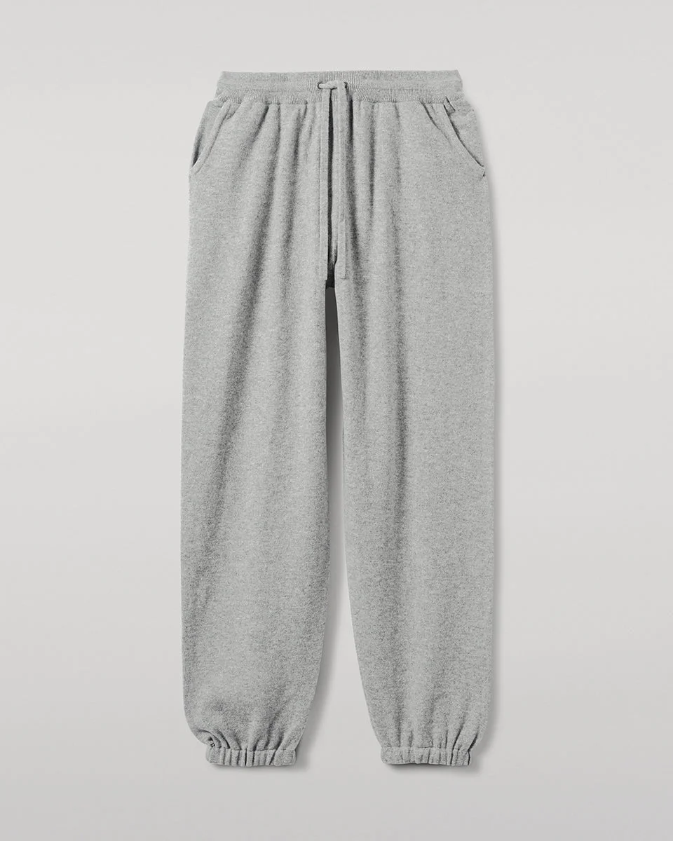 Tapered Cashmere Grey Joggers - 1