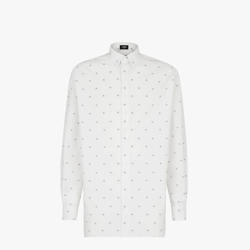 White cotton and silk shirt 1