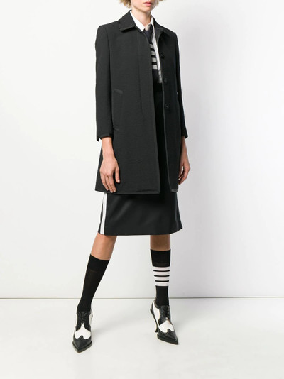 Thom Browne seersucker wool overcoat outlook