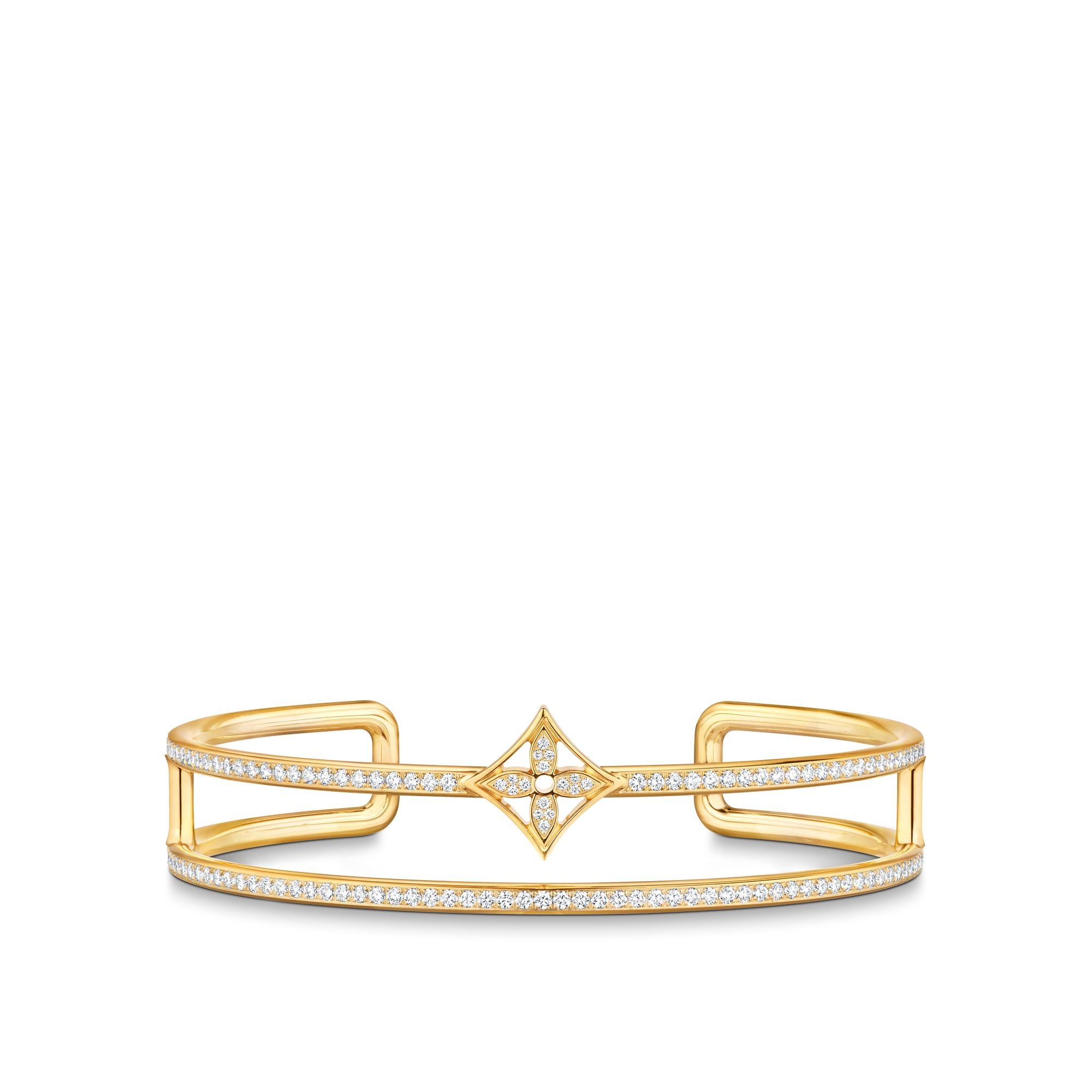 Idylle Blossom Two-Row Bracelet, Yellow Gold And Diamonds - 3