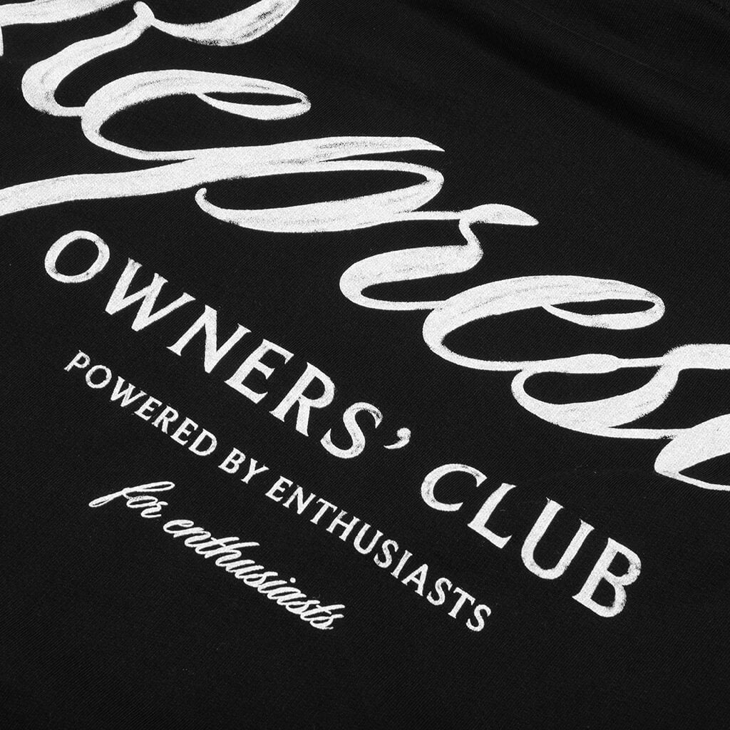 OWNERS CLUB SCRIPT HOODIE - BLACK - 4