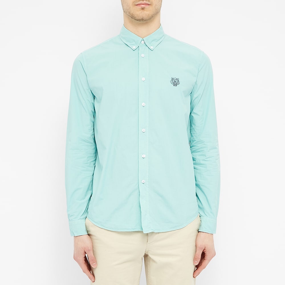 Kenzo Button Down Tiger Poplin Shirt - 4