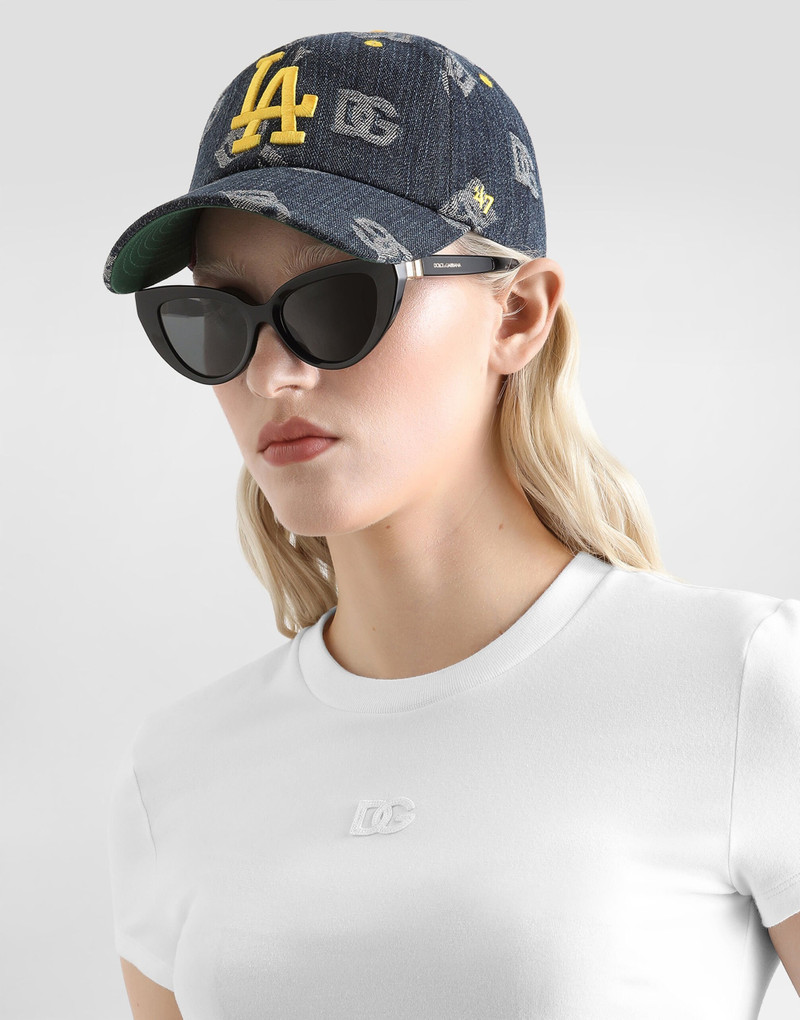 Dolce&Gabbana X ’47 Los Angeles Dodgers Baseball Cap In Denim Logo 3