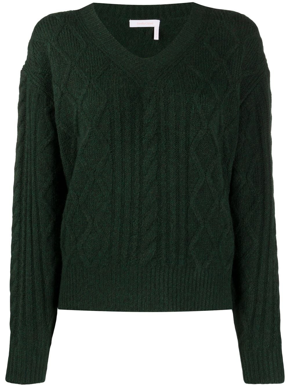 cable-knit jumper - 1