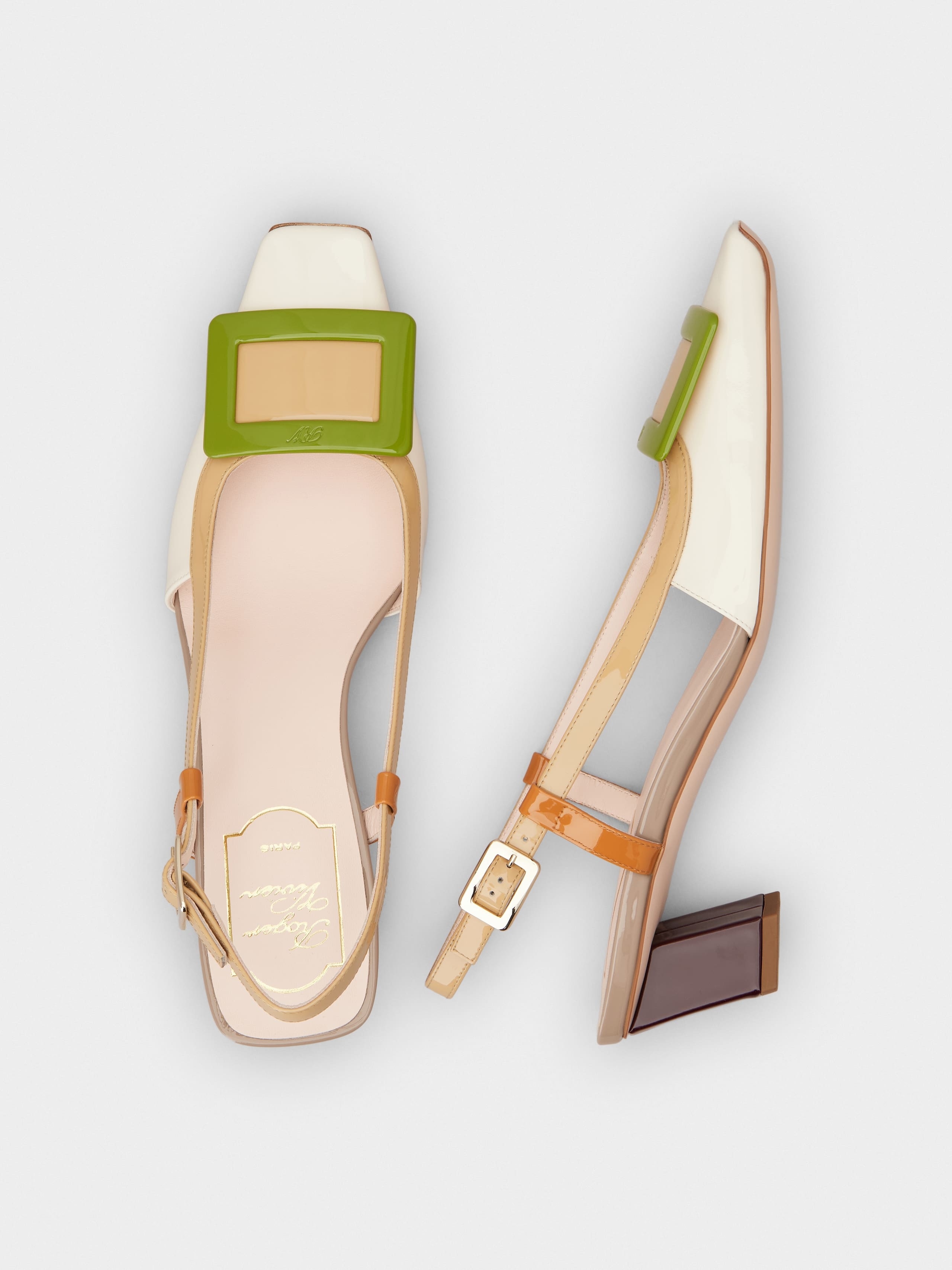 Belle Vivier Slingback Pumps in patent leather - 4