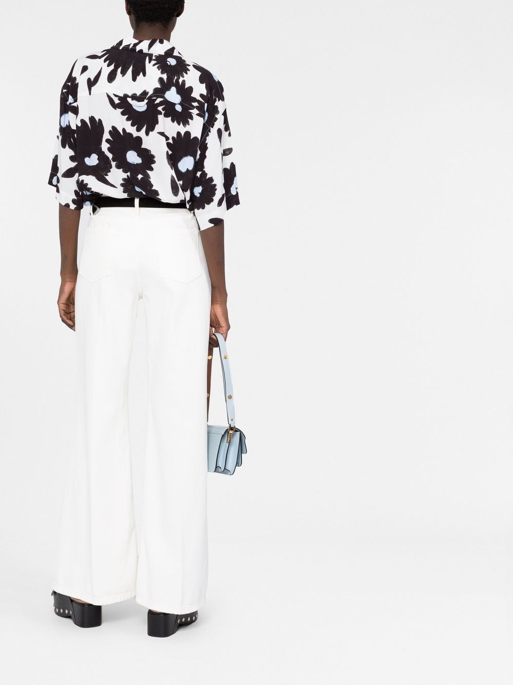 flared tailored trousers - 4