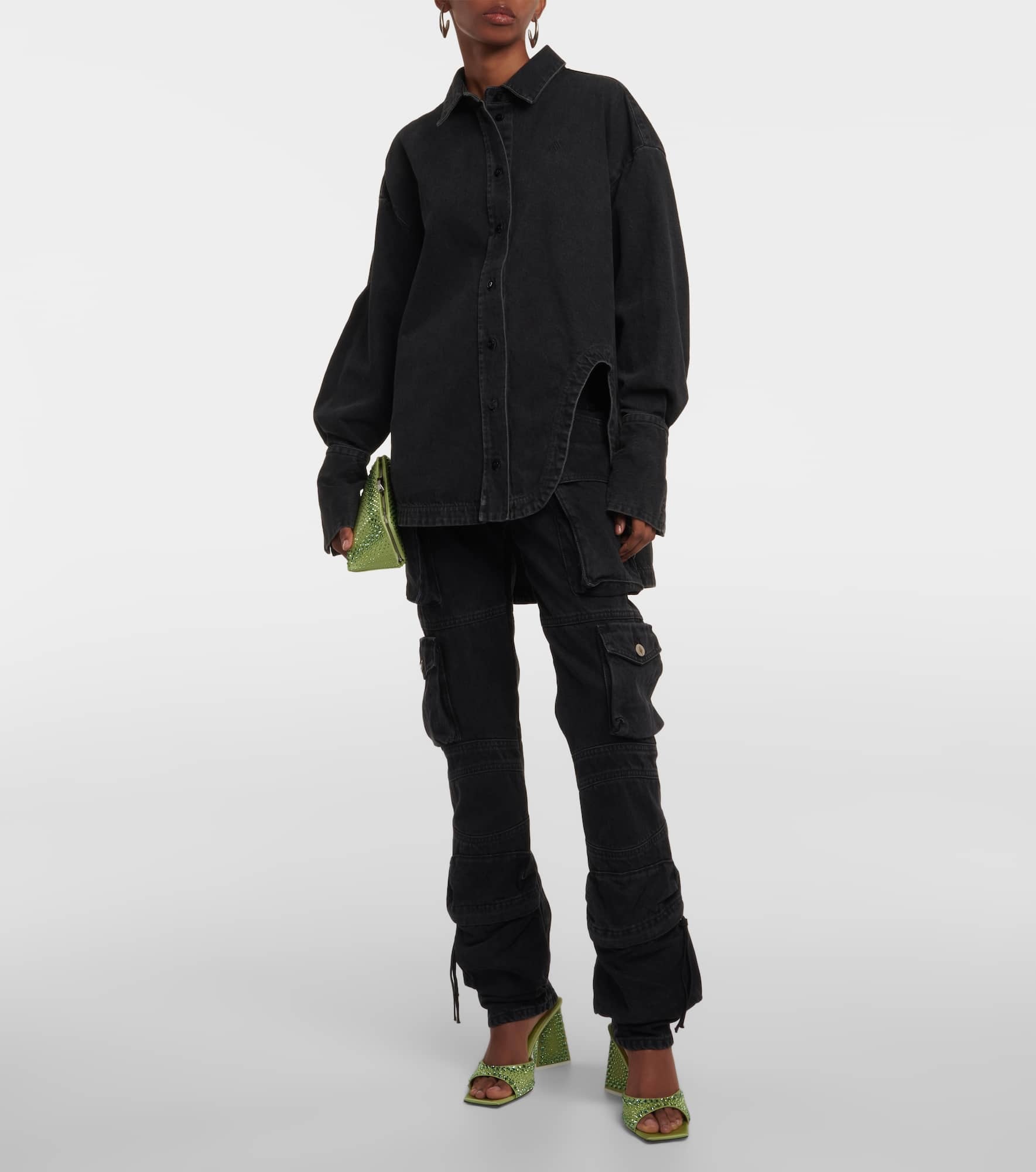Low-rise straight cargo jeans - 2