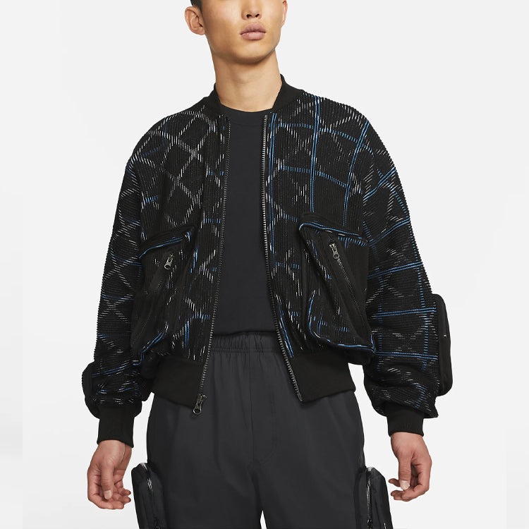 Men's Nike x UNDERCOVER Crossover MA-1 Knit Jacket CZ4705-010 - 4