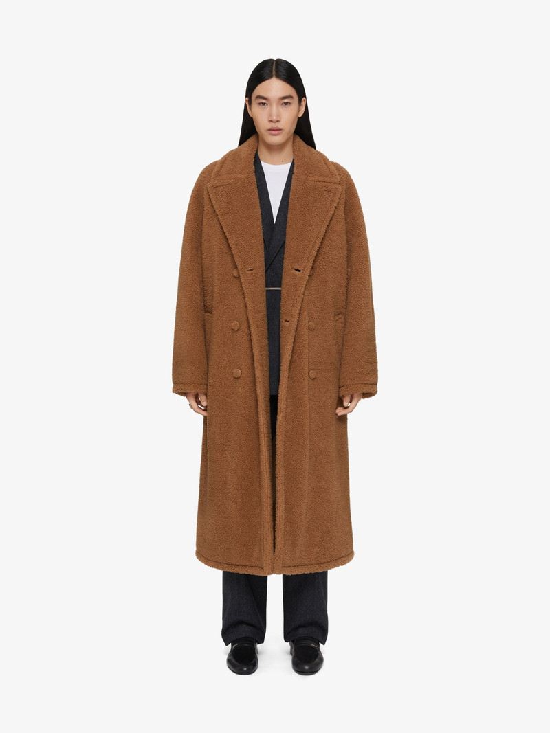 Givenchy TEDDY COAT IN CAMEL HAIR AND SILK outlook