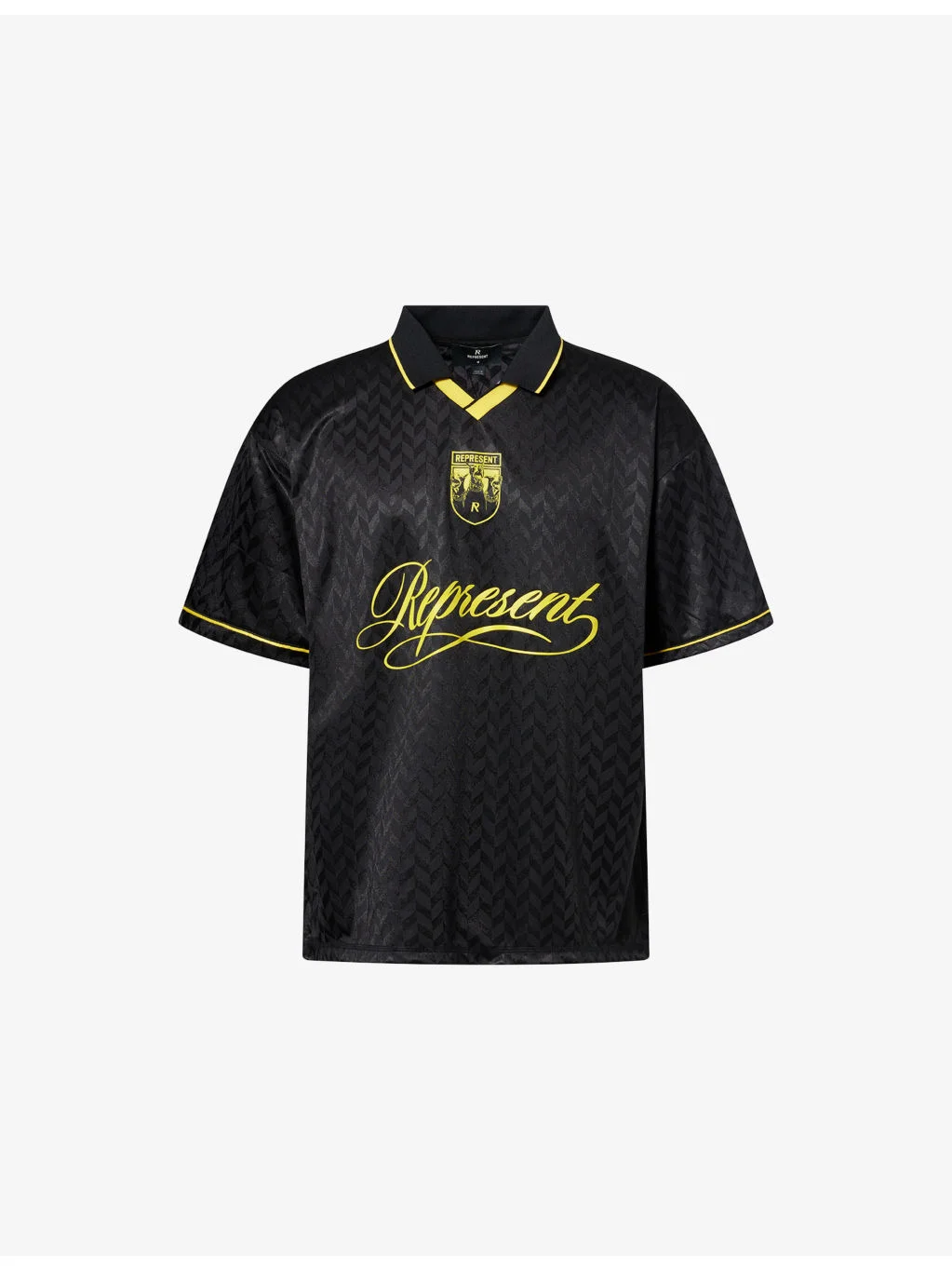 Logo-Print Collared Football Shirt - 1
