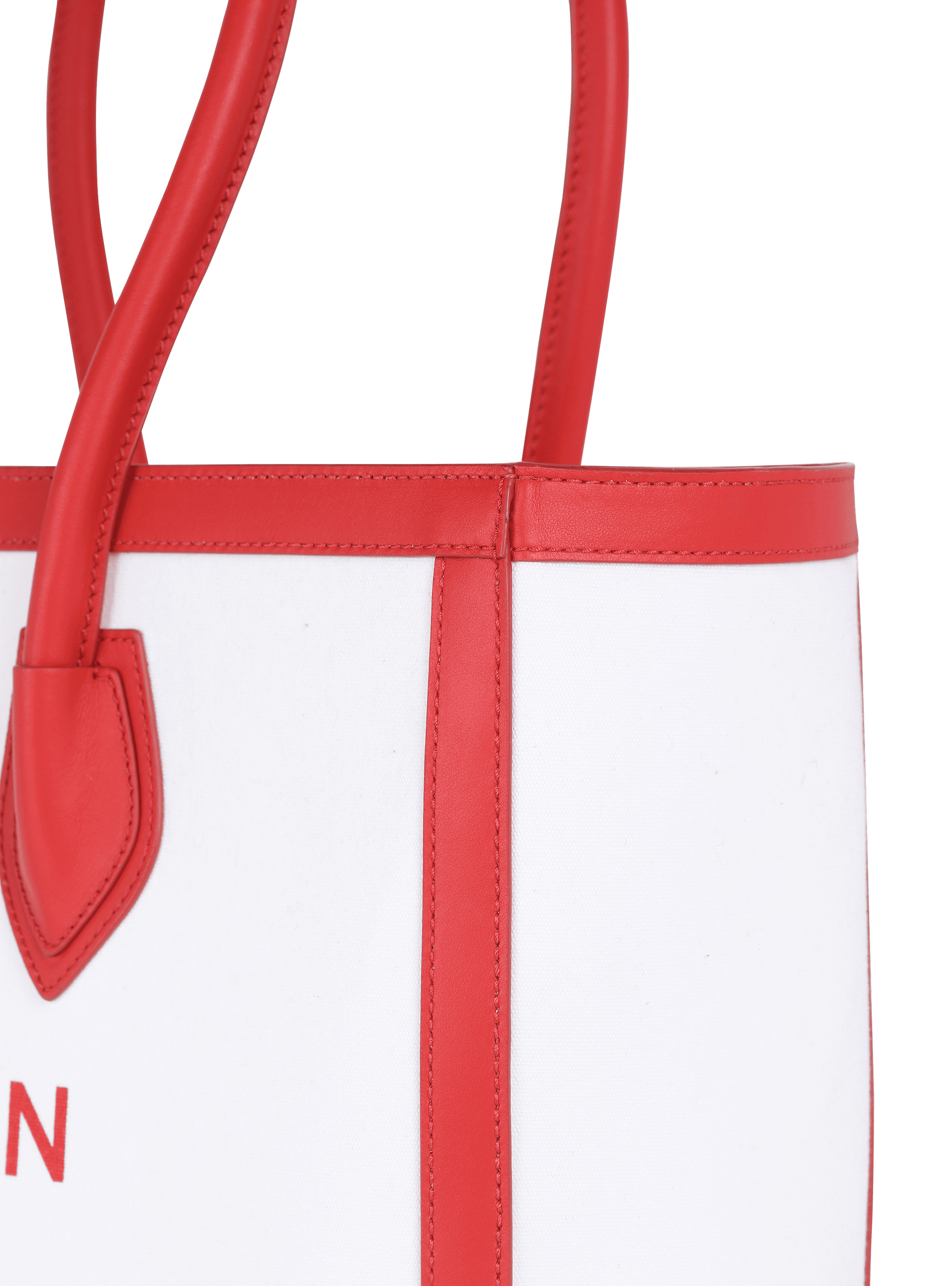 Canvas B-Army 42 tote with leather panels - 6