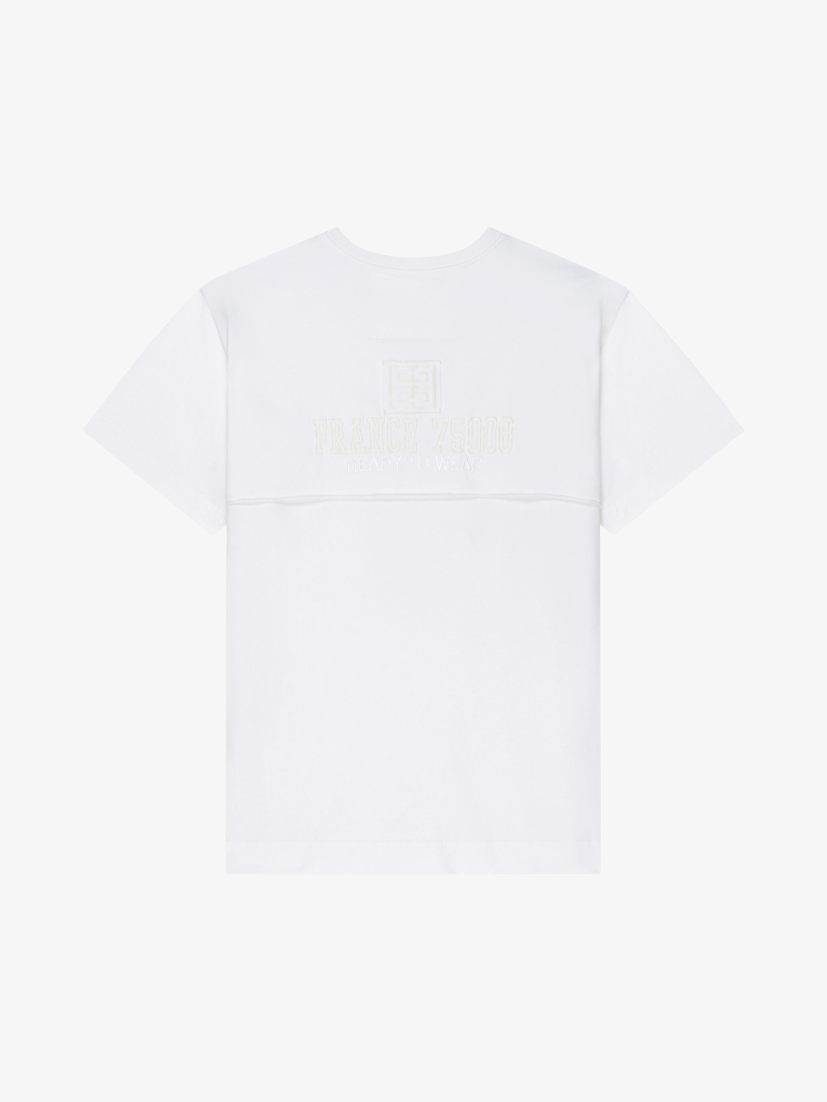DOUBLE LAYERED T-SHIRT IN JERSEY WITH GIVENCHY LOGO - 5