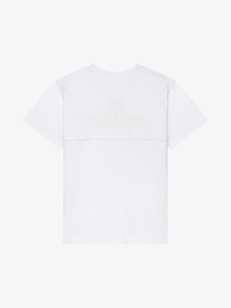 DOUBLE LAYERED T-SHIRT IN JERSEY WITH GIVENCHY LOGO 5