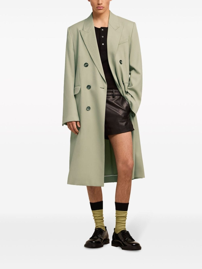 AMI Paris double-breasted virgin wool blazer outlook