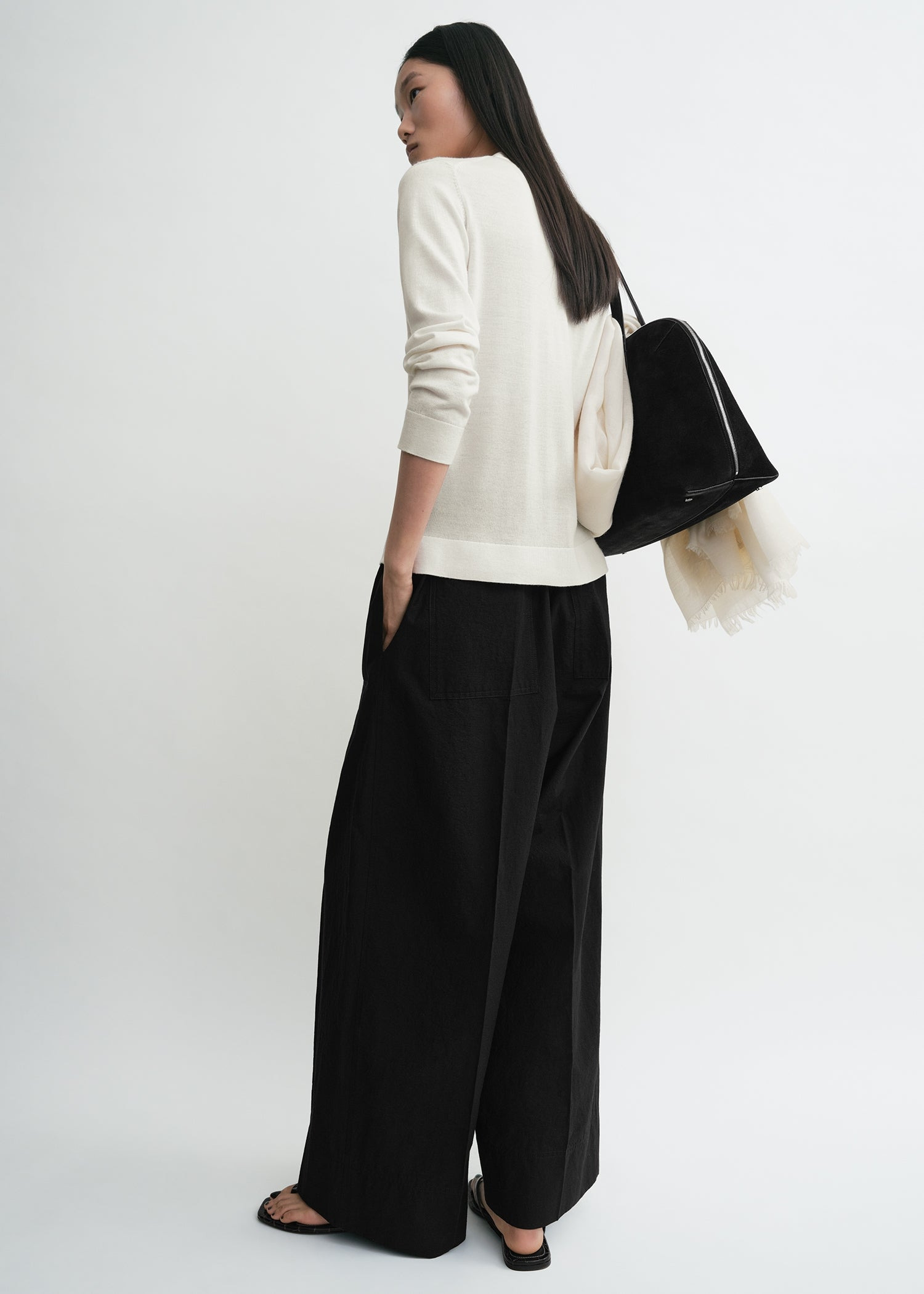 Wool silk knit off-white - 4