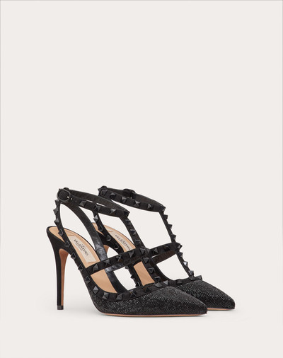 Valentino Rockstud Ankle Strap Calfskin Leather Pump with Tonal Studs 100 mm outlook