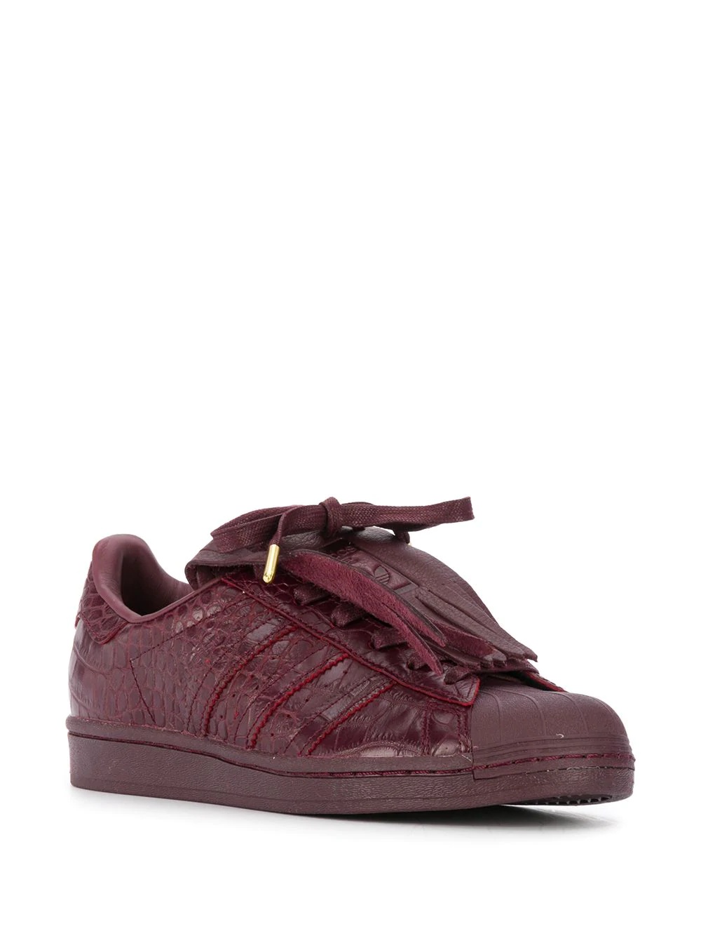 Superstar fringed leather sneakers - 2