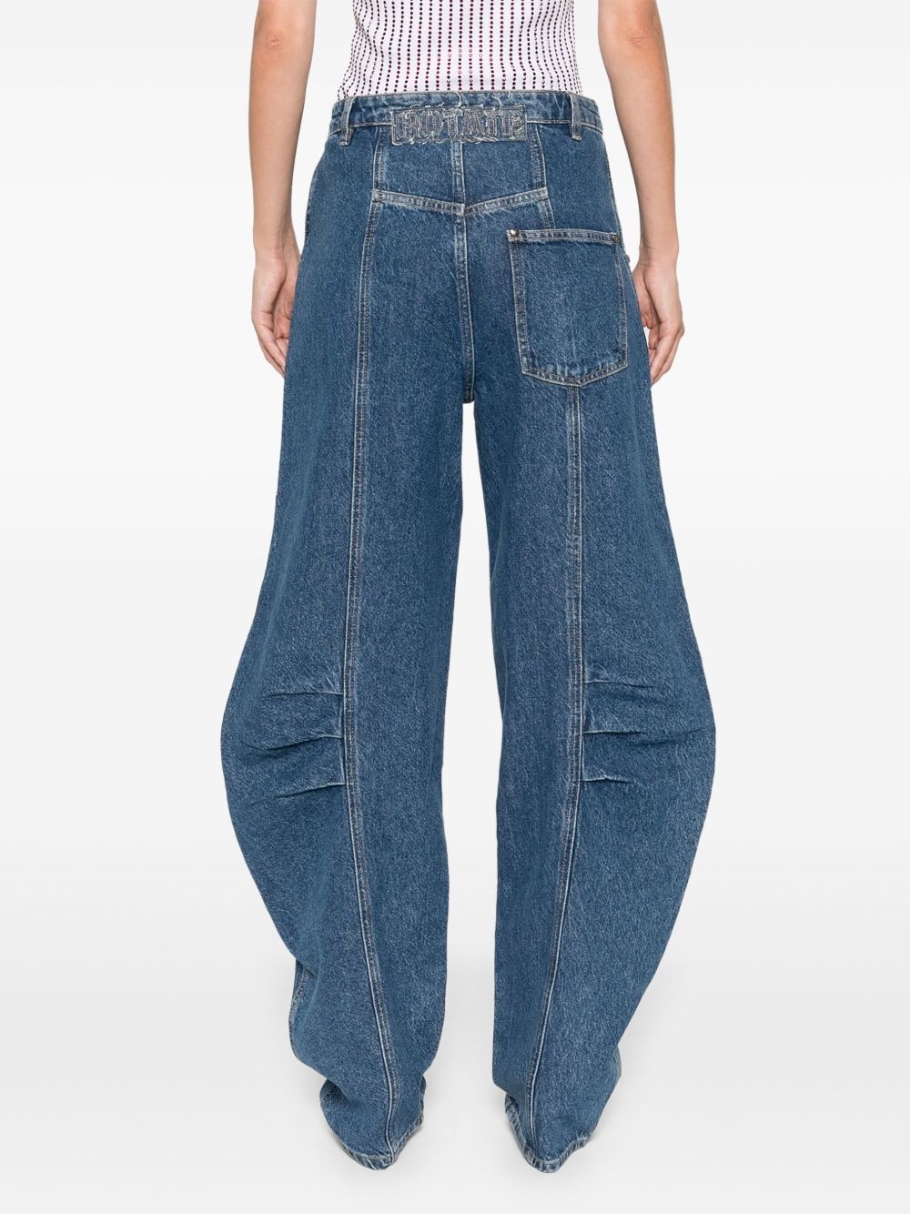 logo-appliqué jeans - 4