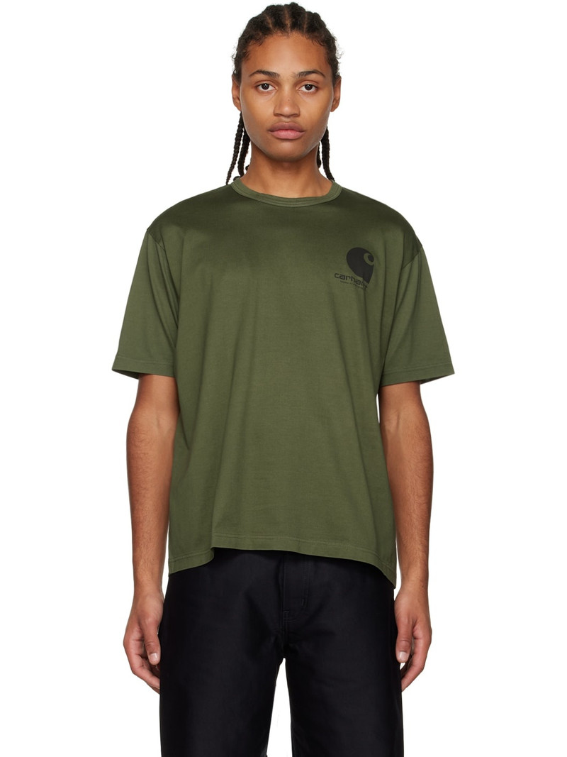 x Carhartt WIP 로고 인쇄 티셔츠 1