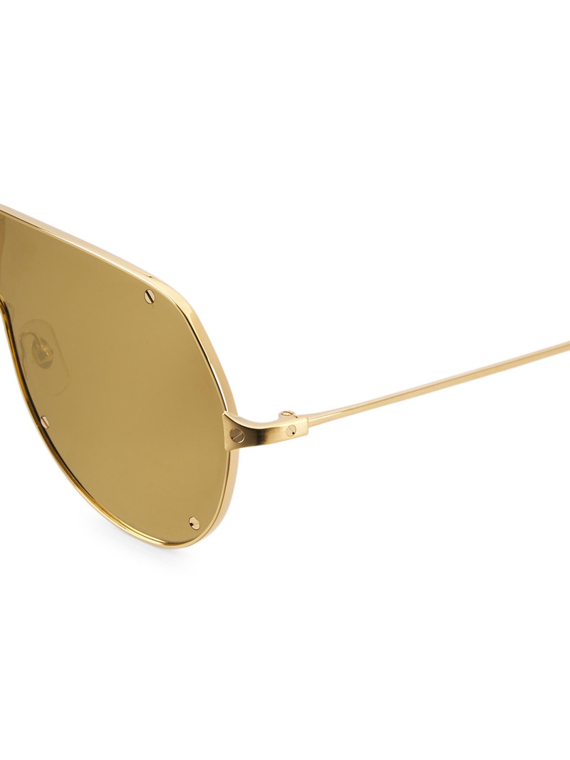 Men's Santos De Ct0324s-001 99MM Sunglasses - Gold Brown 3