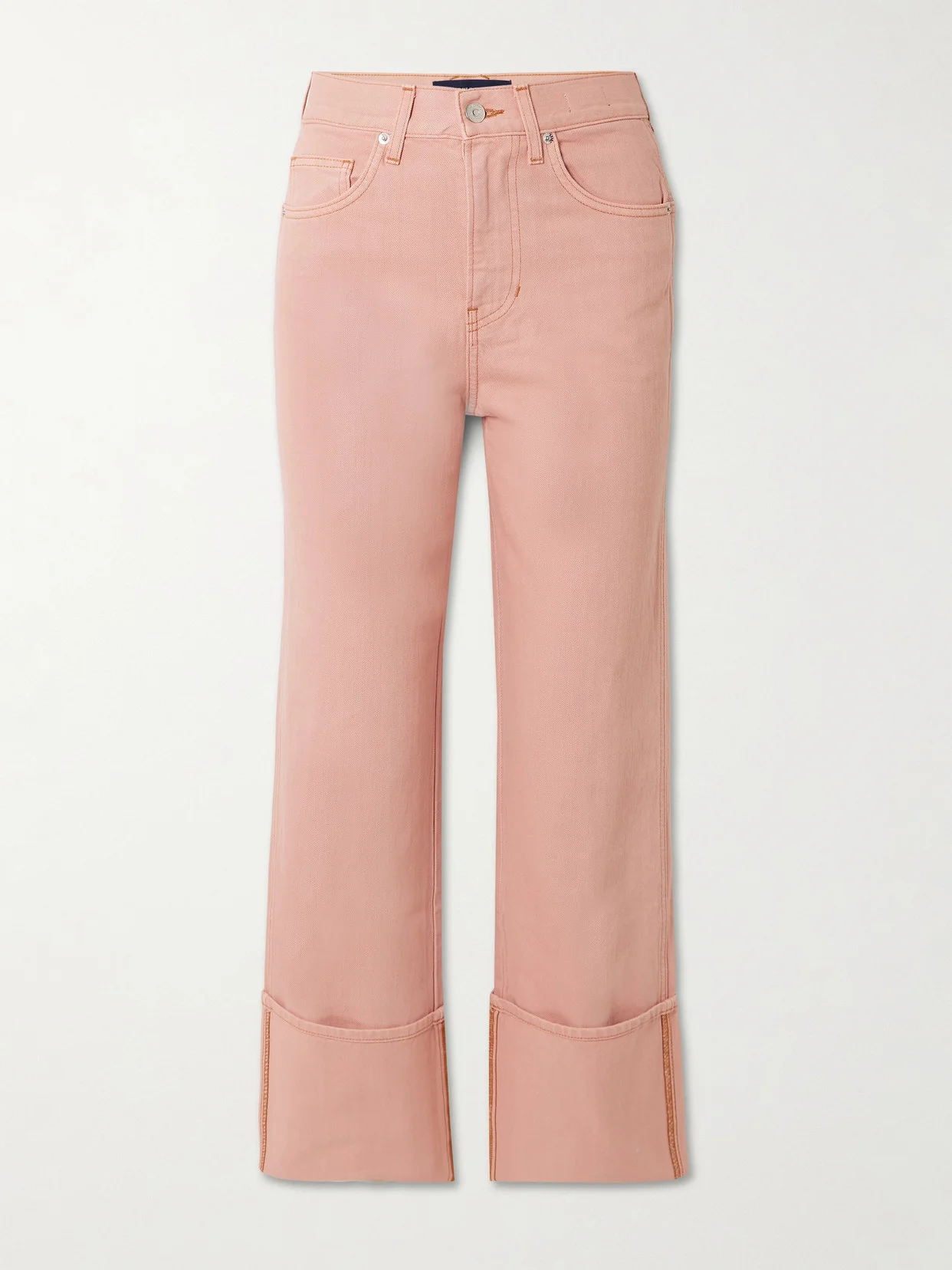 Dylan Cropped High-rise Straight-leg Jeans - 1