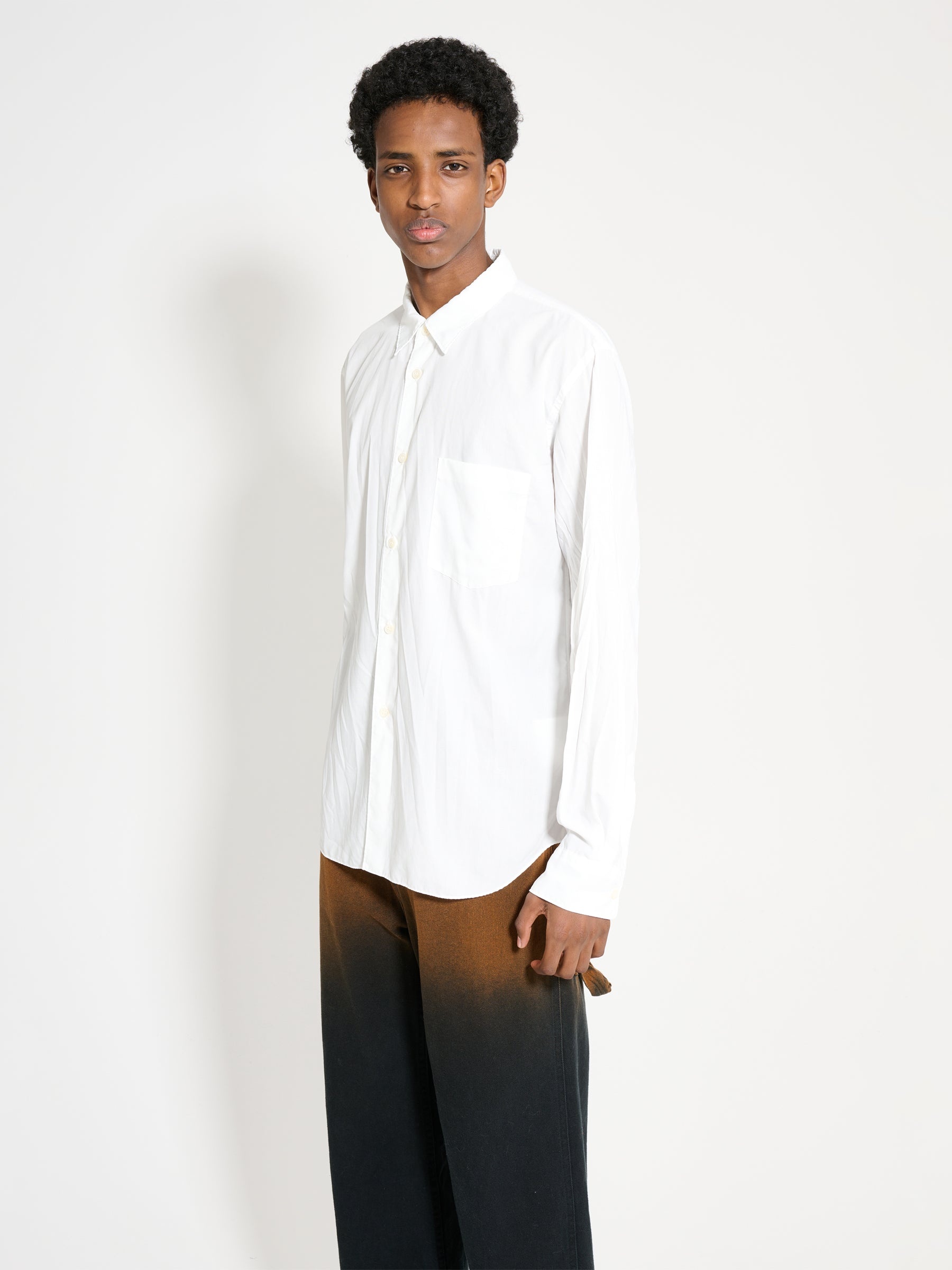 COMME DES GARÇONS HOMME PLUS PLAIN SHIRT WHITE - 3