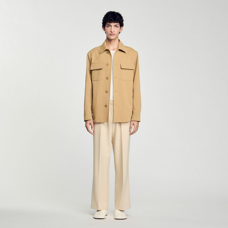 Sandro OVERSIZED SHIRT WITH POCKETS outlook