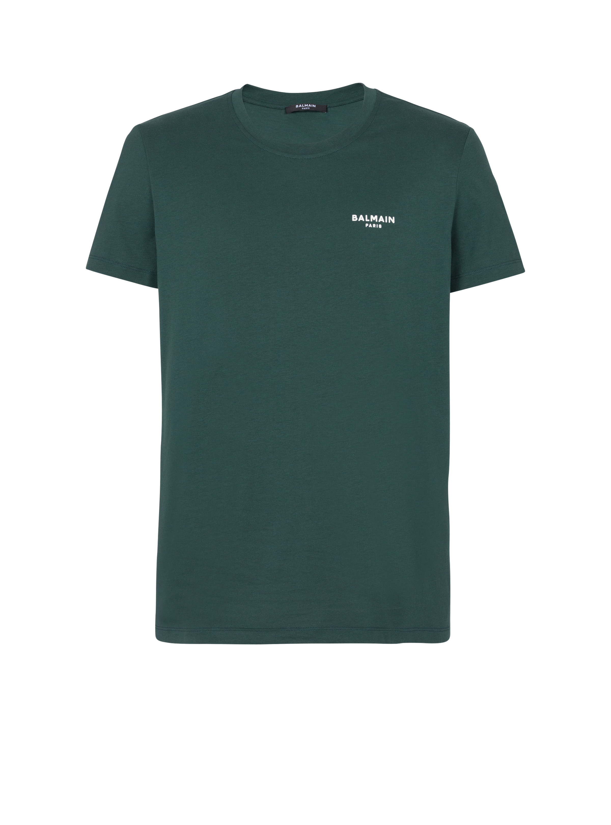 Flocked Balmain T-shirt - 1