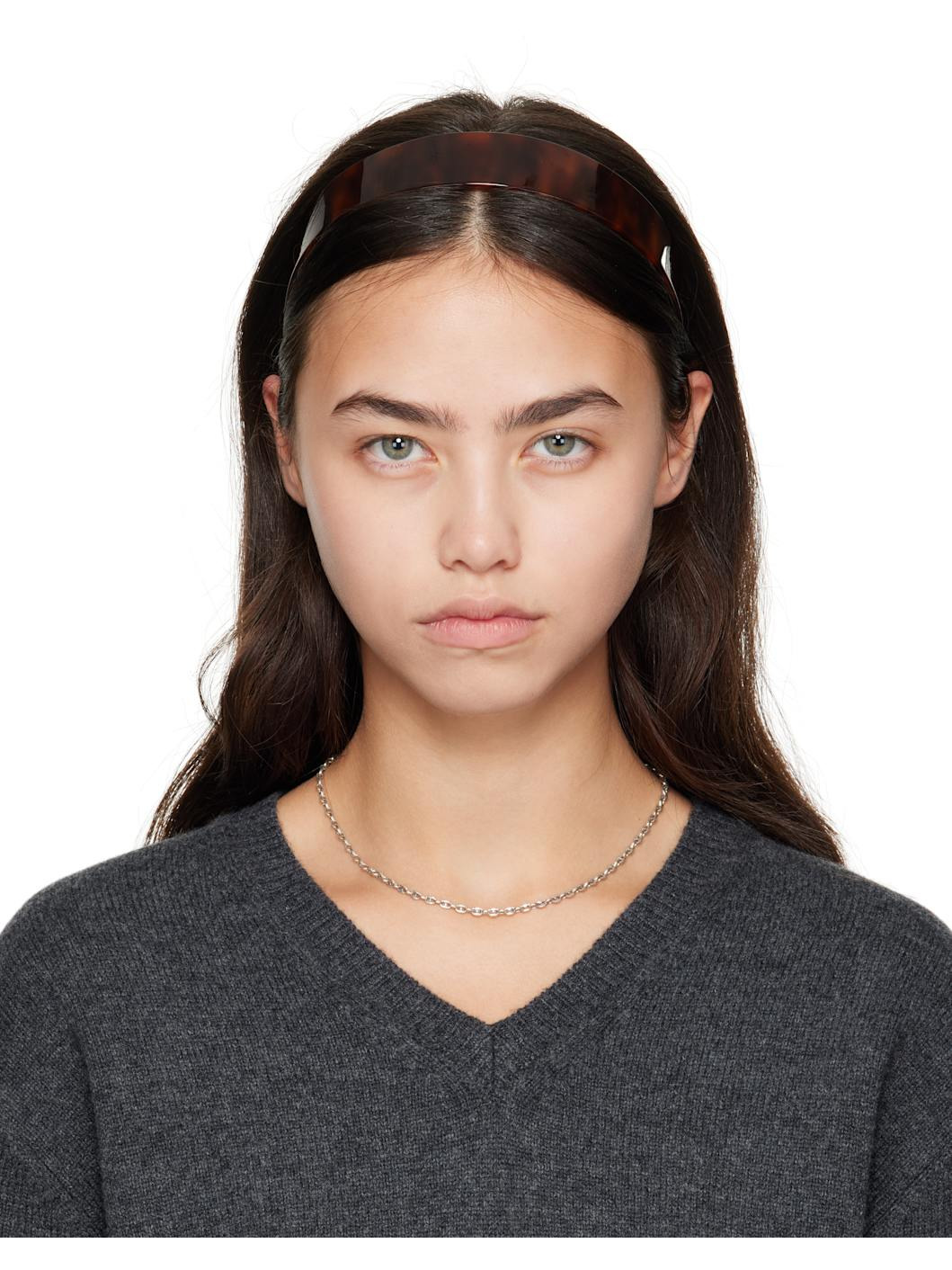 Brown Thin Bessette Headband - 1