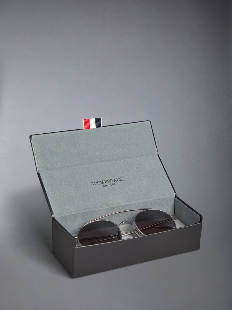 Titanium Round Sunglasses 8