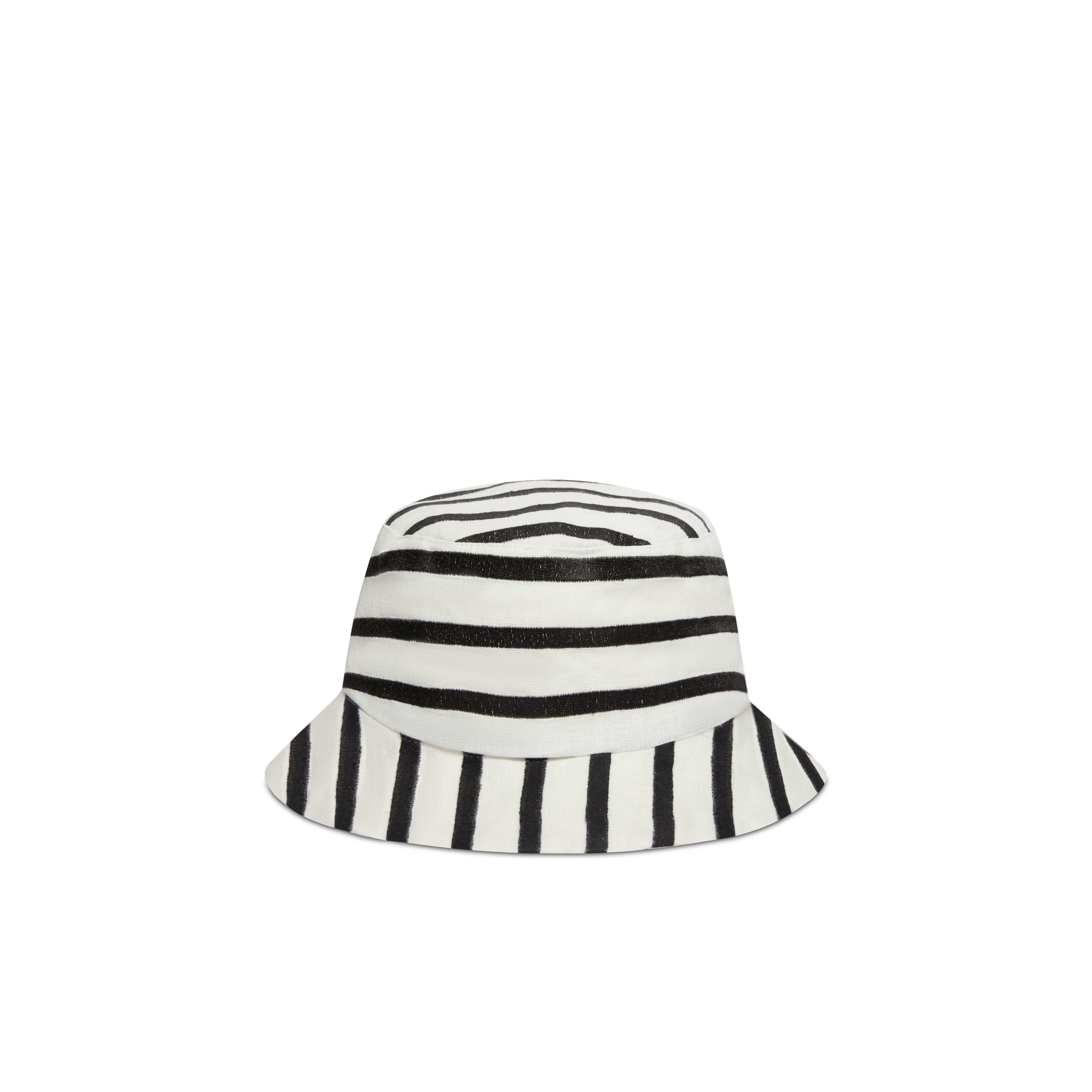 Unisex Linen Bucket Hat Micro Ronde des Tortues Rayée - 1