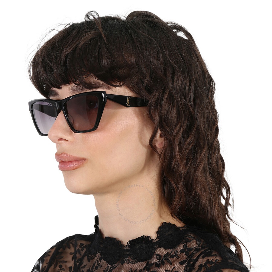 Saint Laurent Grey Gradient Cat Eye Ladies Sunglasses SL M103 001 58 - 2