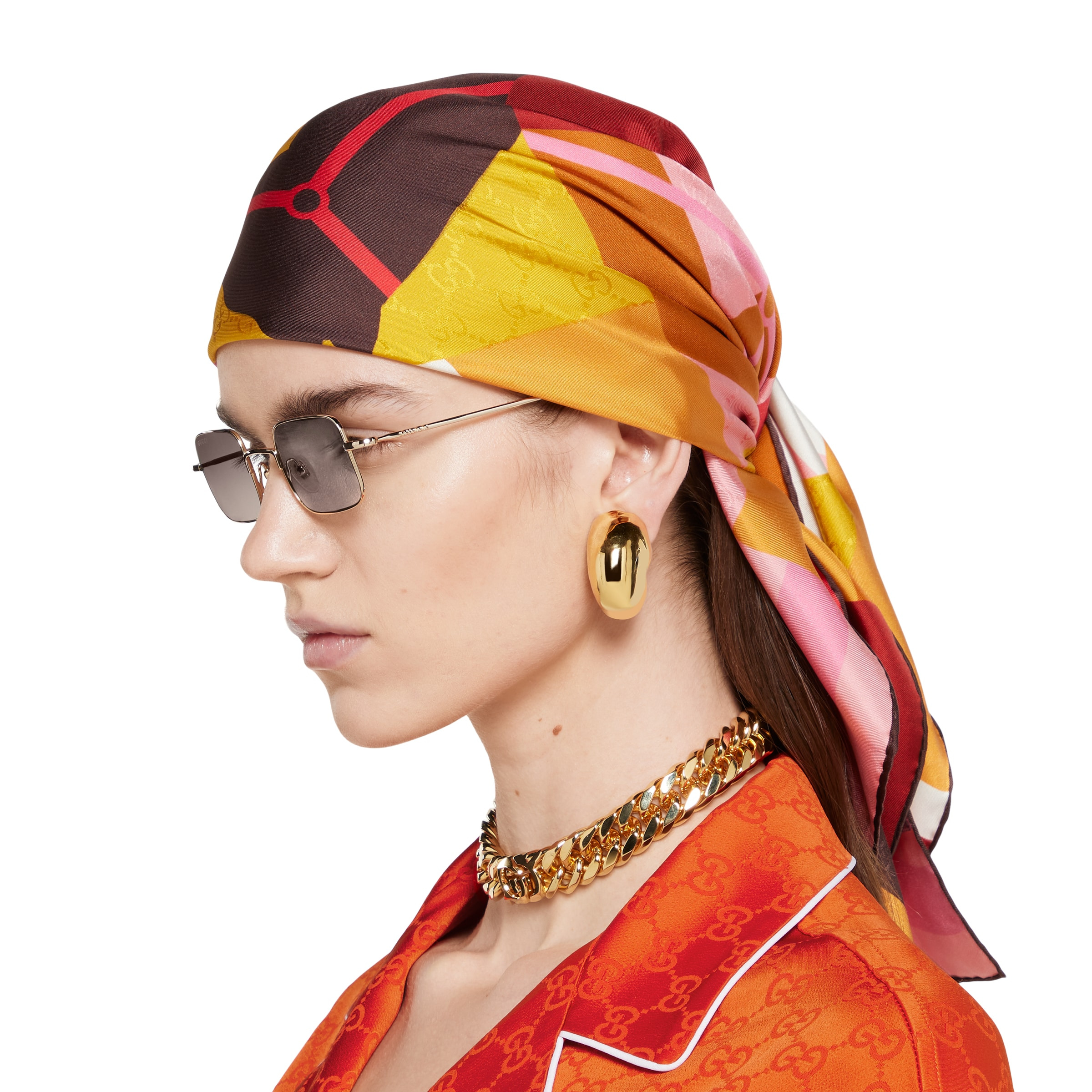 Printed silk carré - 3