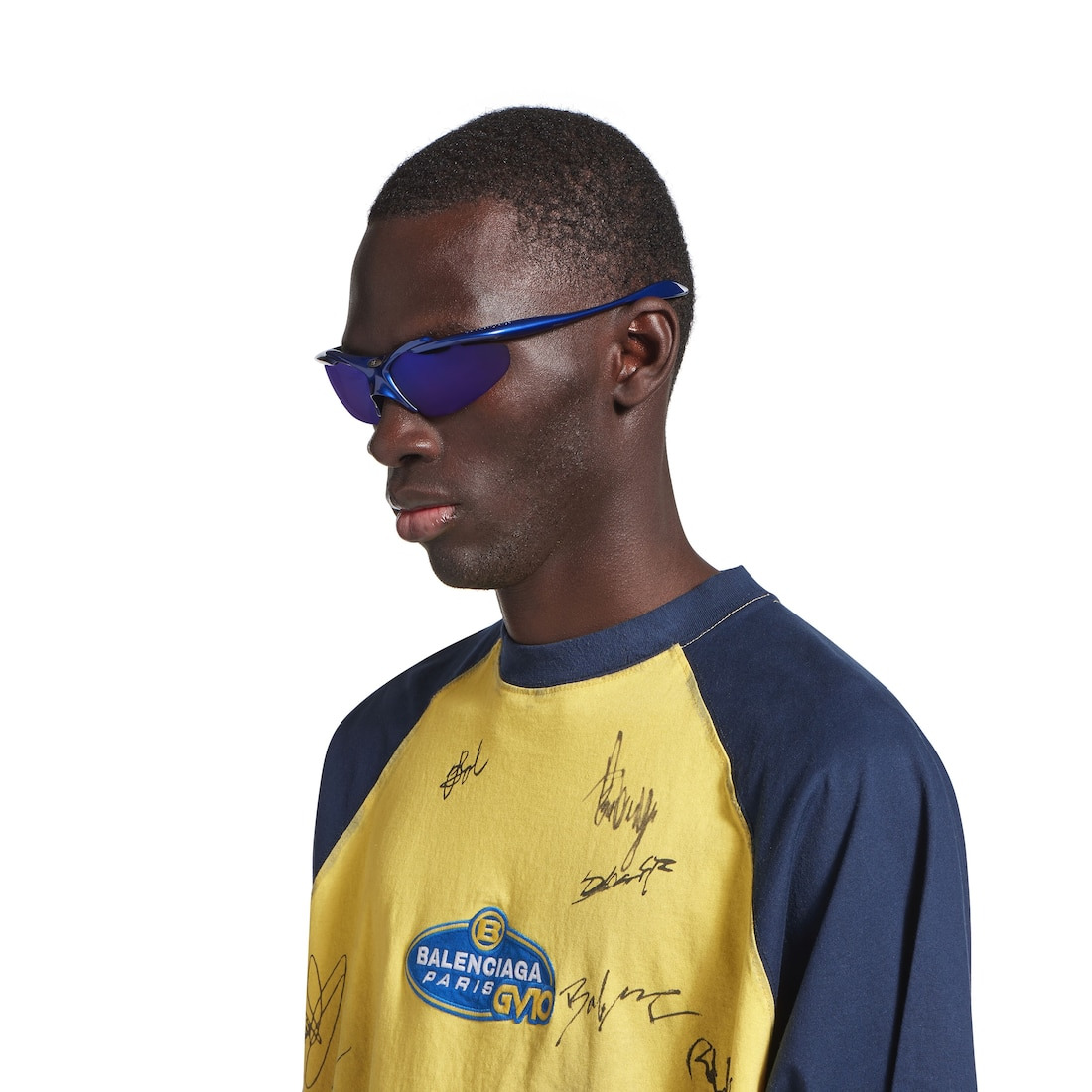 Turbo D-frame Sunglasses in Blue - 7