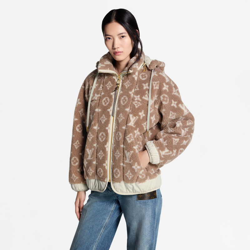Monogram Fleece Hooded Jacket 5
