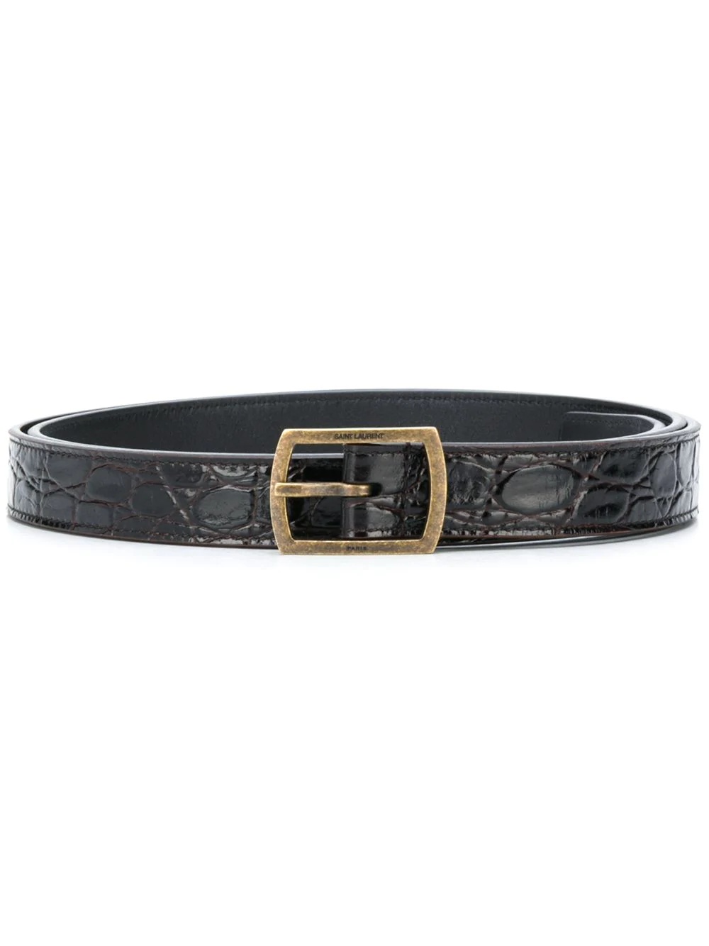 crocodile-effect buckle belt - 1