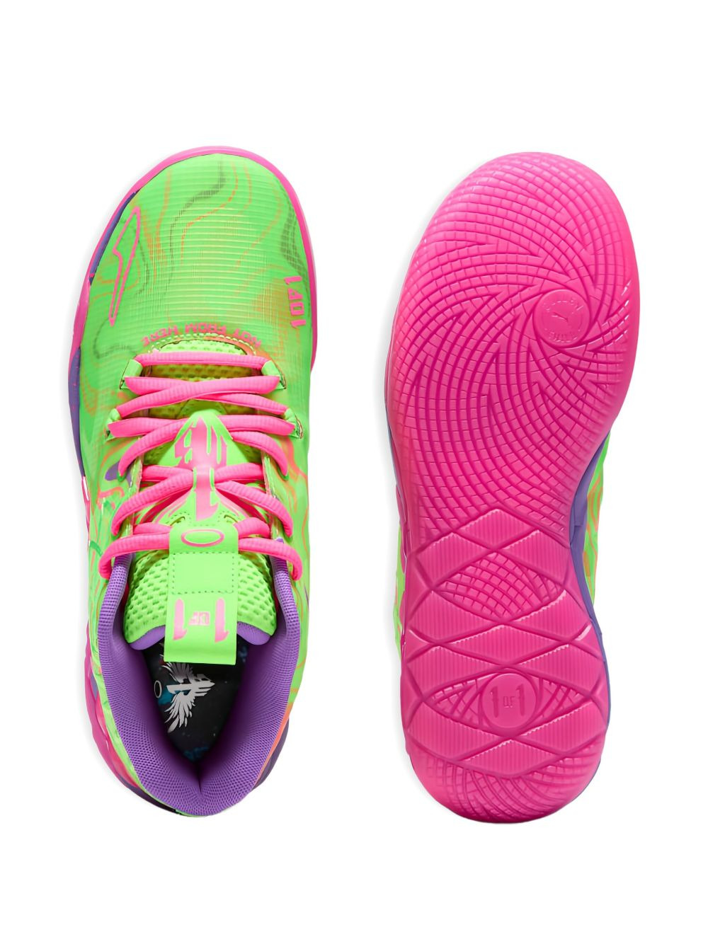 MB.01 Inverse Toxic "Purple Glimmer/Knockout Pink-Green" sneakers - 3