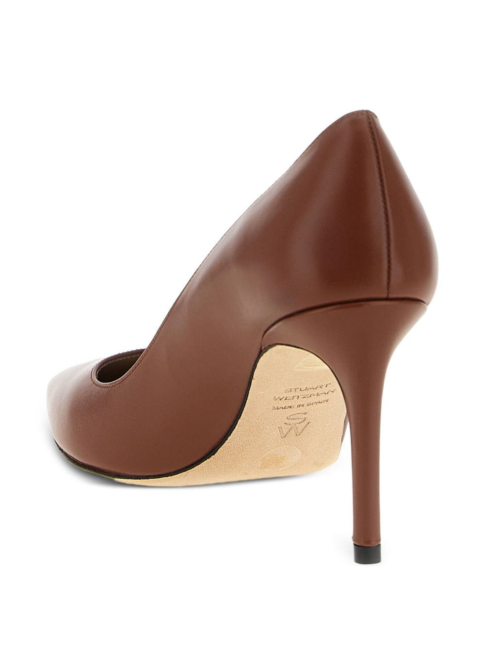 Power pointed-toe leather pumps - 3