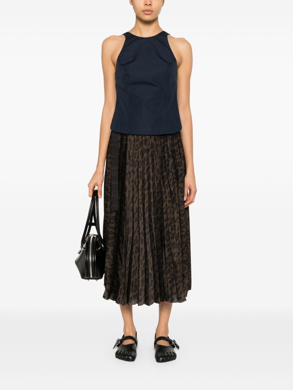 leopard-print midi skirt - 2