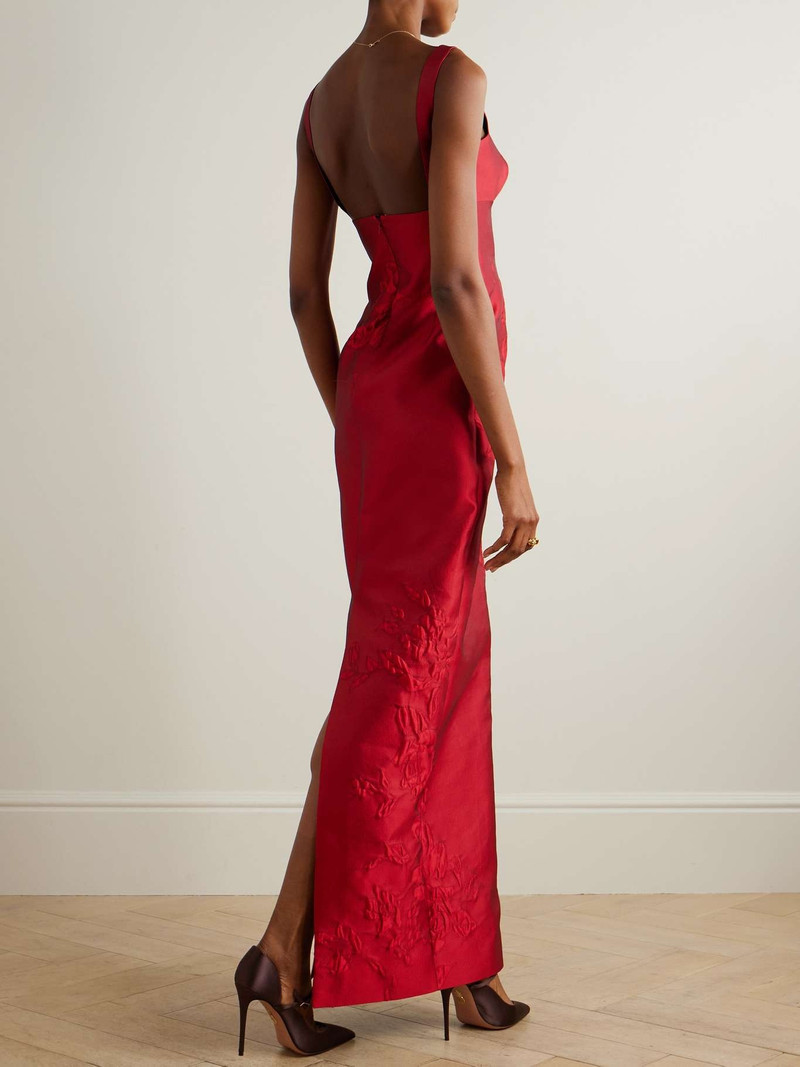 Micheline floral cloqué gown 3