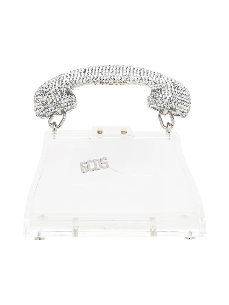 Transparent Call Me Comma Bling Baby Bag 1